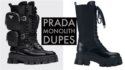 prada lug chelsea boot dupe|prada monolith boot dupe.